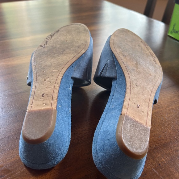Denim Blue Suede Sam Edelman Slides (8M) - Picture 5 of 5